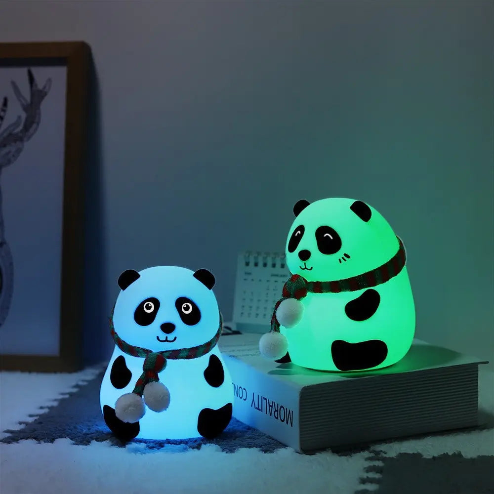 Lampara Sensorial Oso Panda Navideño