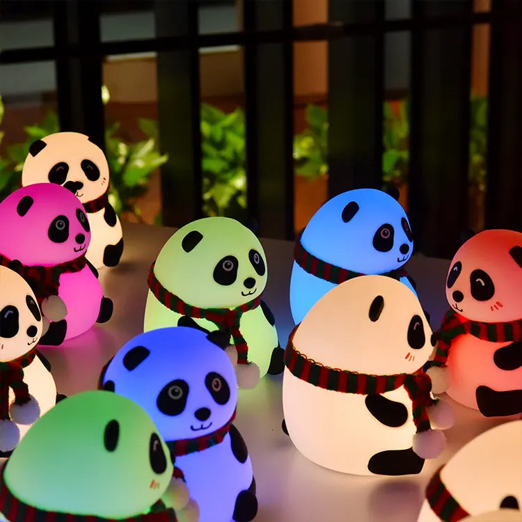 Lampara Sensorial Oso Panda Navideño