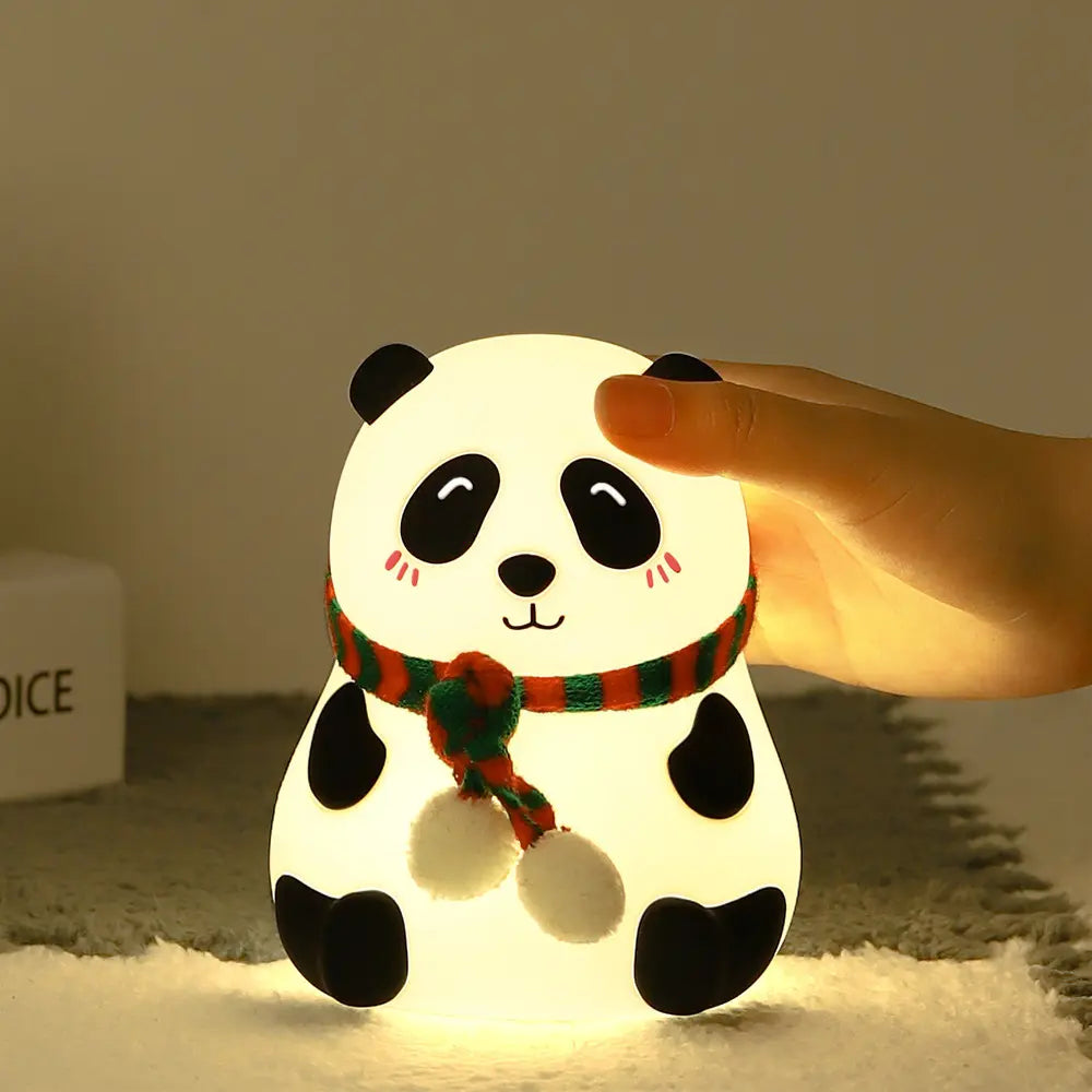 Lampara Sensorial Oso Panda Navideño