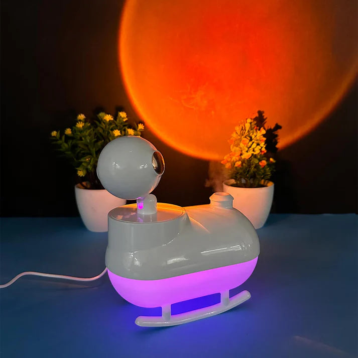 Humidificadora en Forma de Puesta de Sol